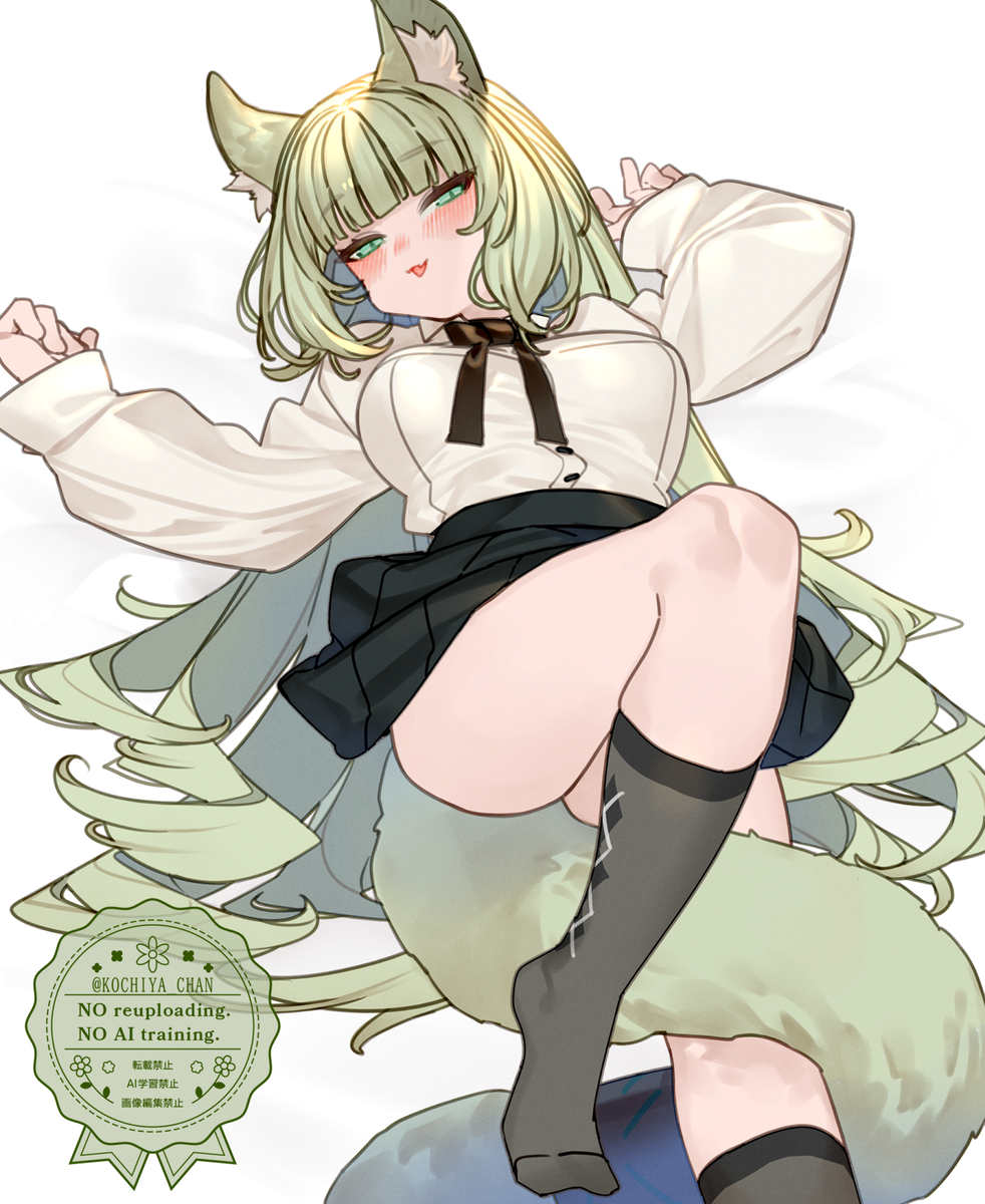 This is a pixiv picture whose title is 💚.