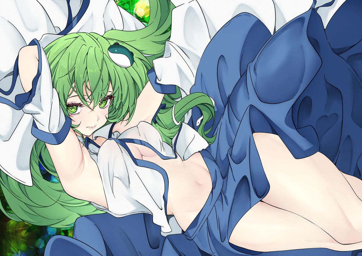 This is a pixiv picture whose title is 早苗さん.