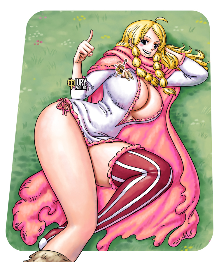 This is a pixiv picture whose title is One Piece: Gerd and Nami.