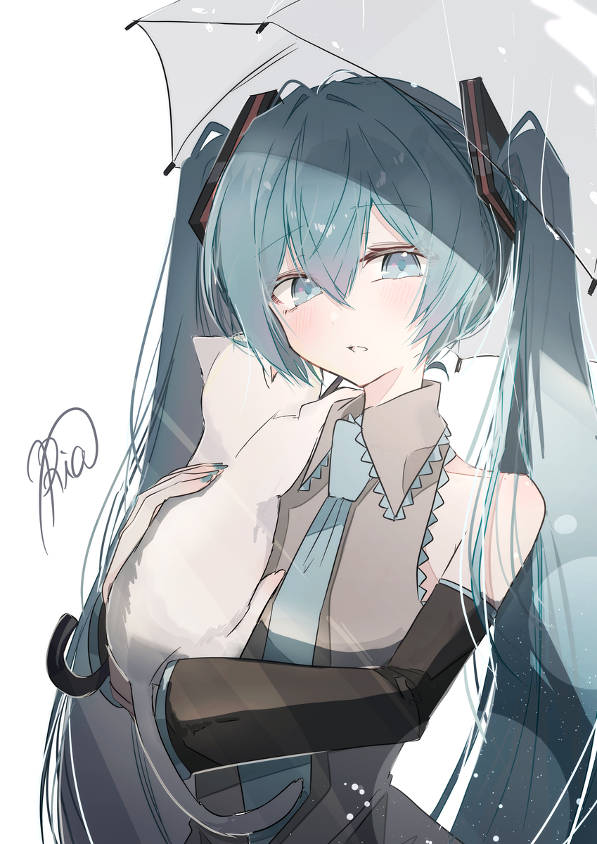 This is a pixiv picture whose title is 初音ミク.