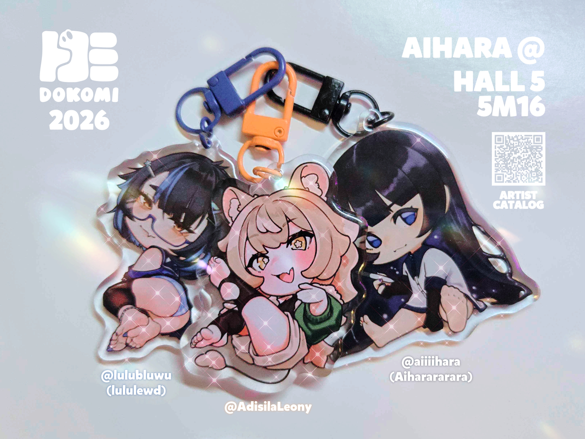 This is a pixiv picture whose title is DOKOMI 2026 | Chibi Feet Charms.