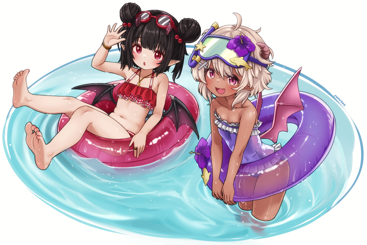 This is a pixiv picture whose title is [comm] Lulla x Enki.