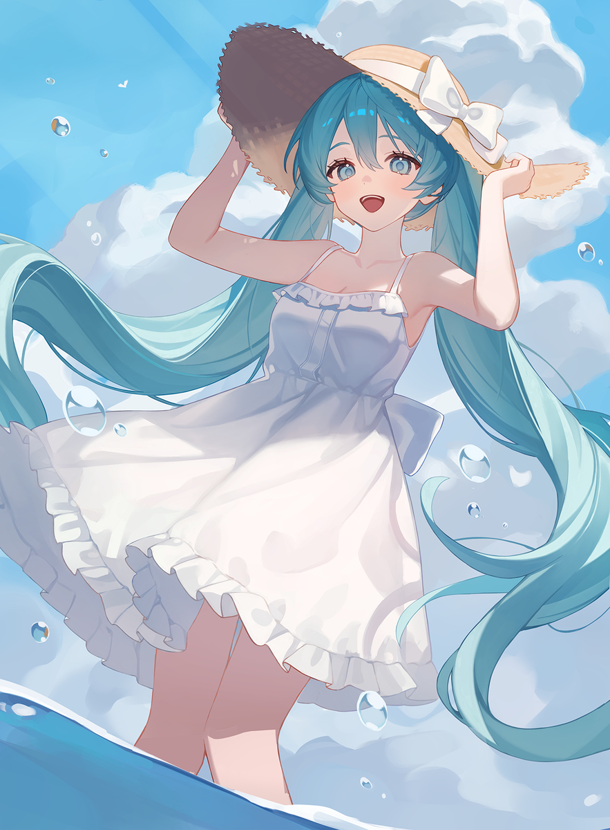 This is a pixiv picture whose title is ミク.