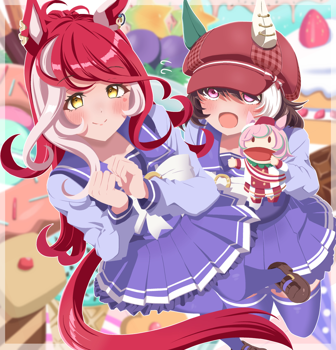 This is a pixiv picture whose title is ラヴミー♥ラヴユー♥.