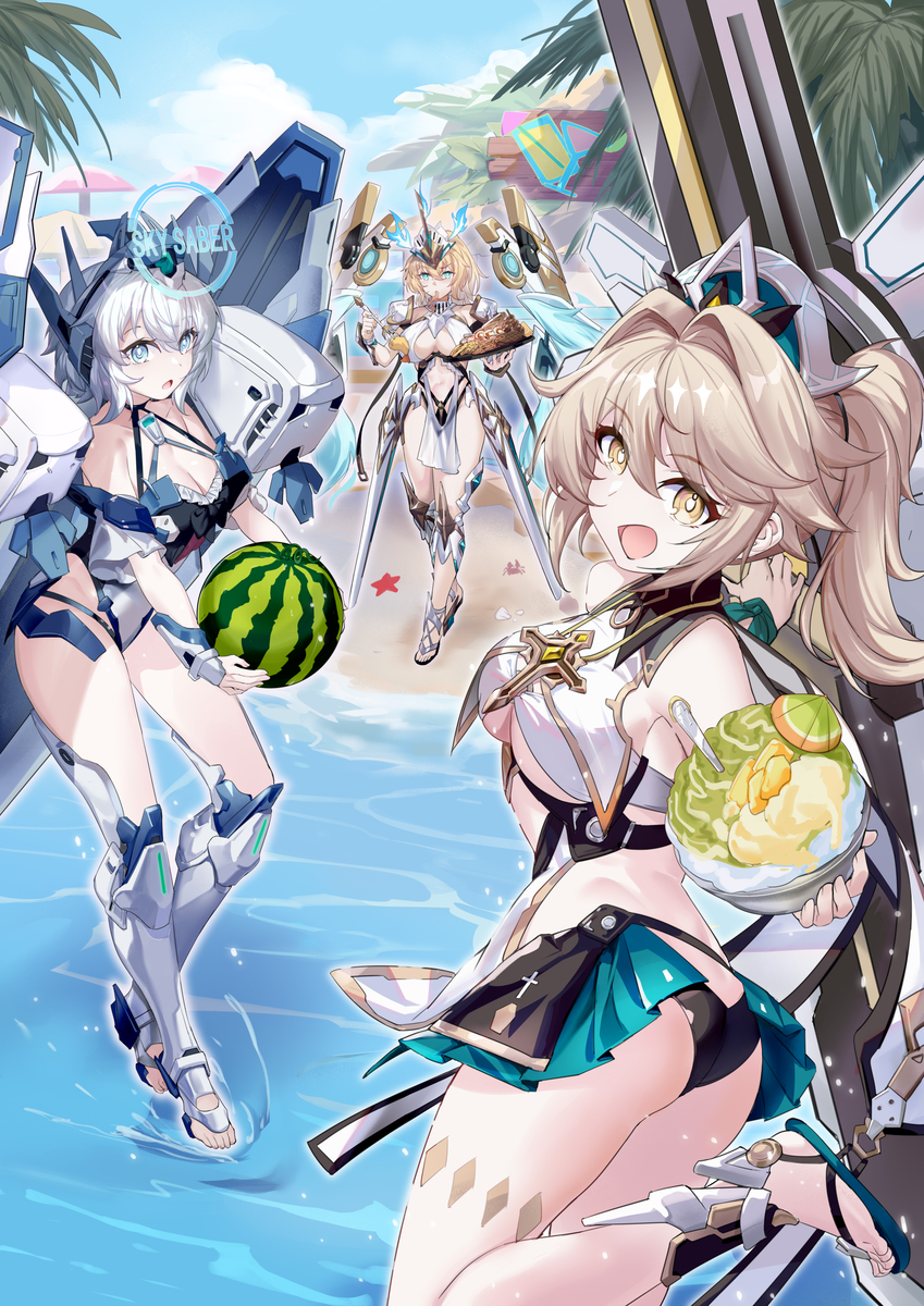 This is a pixiv picture whose title is 夏天了.