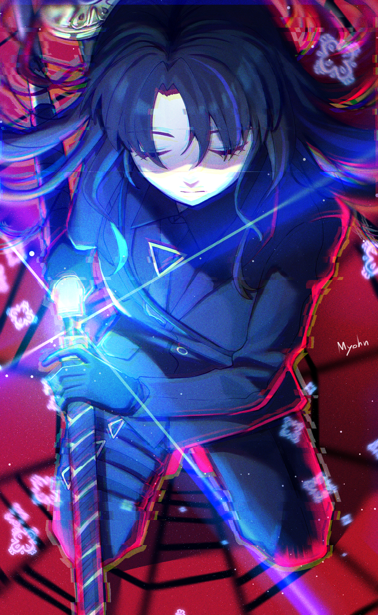 This is a pixiv picture whose title is 「総てのあなたたちを世界から抉り取る…。」.