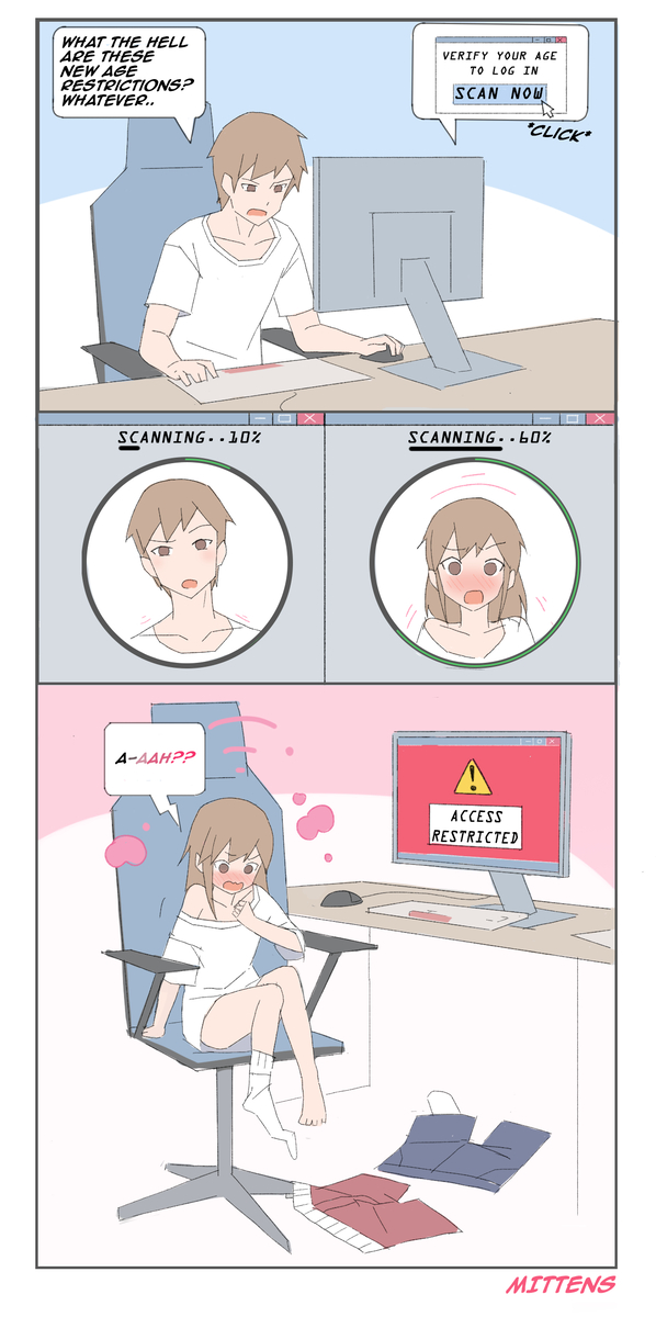 This is a pixiv picture whose title is Age Verify TGAR.