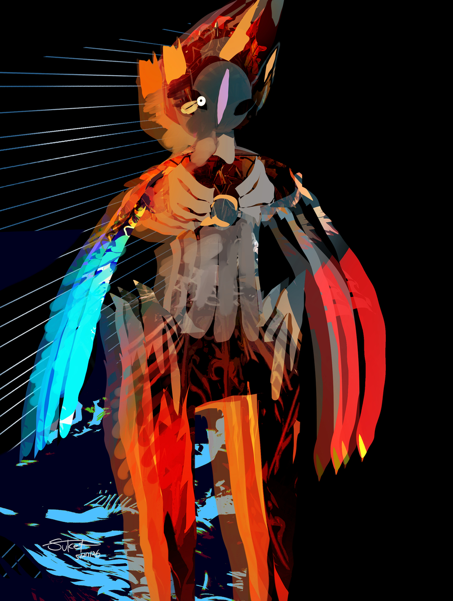 This is a pixiv picture whose title is 観測不能.