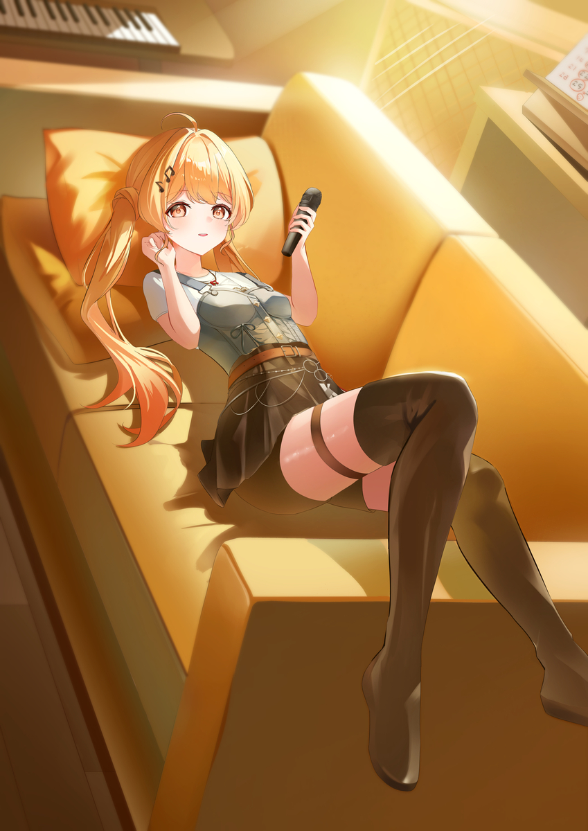 This is a pixiv picture whose title is 奏ちゃん🎹🎶.