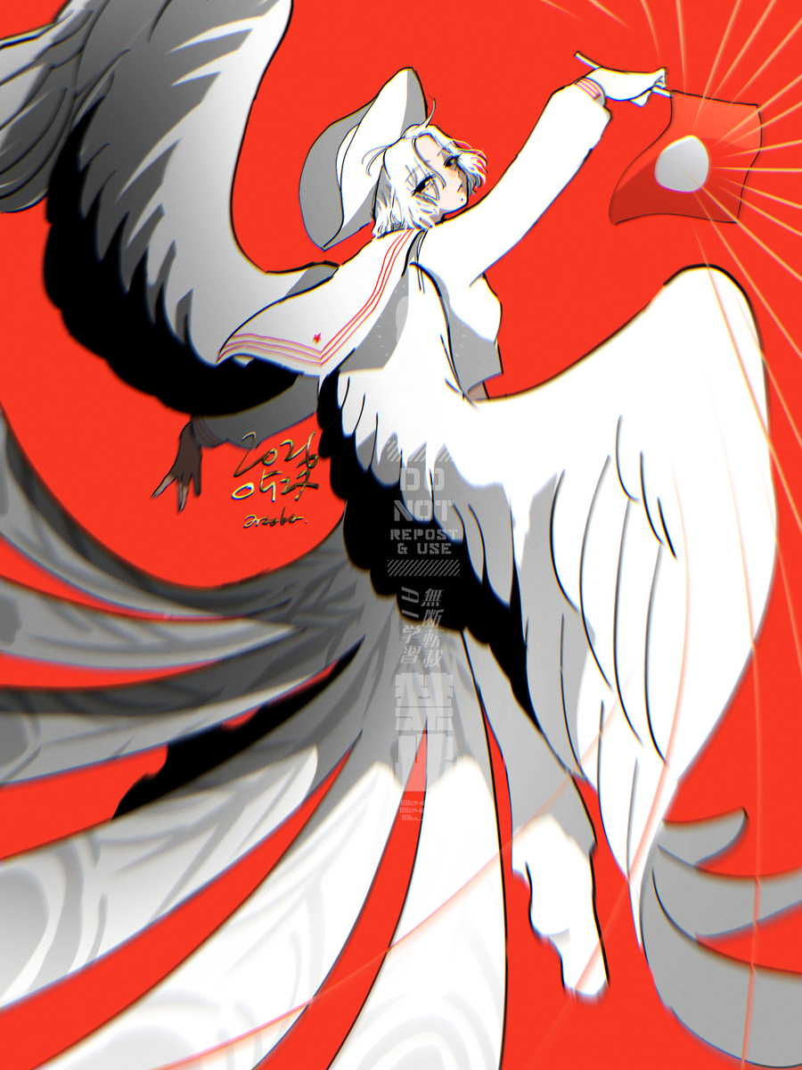 This is a pixiv picture whose title is 祝日.