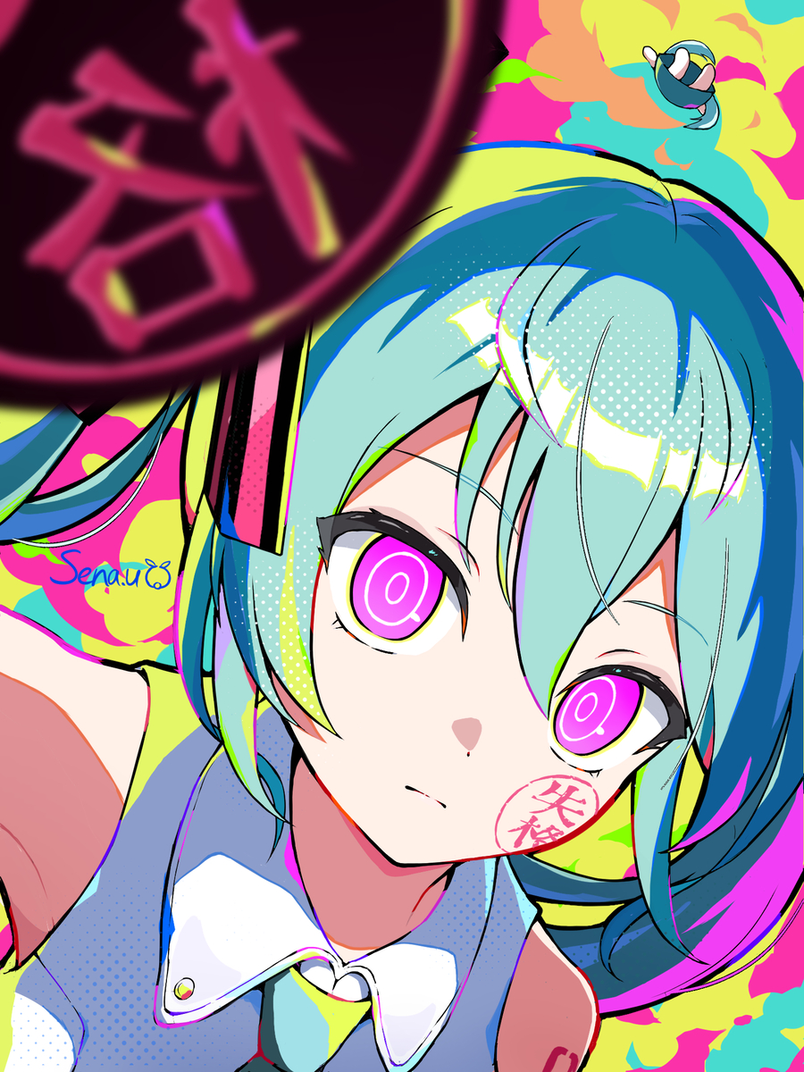 This is a pixiv picture whose title is 歌姫失格.
