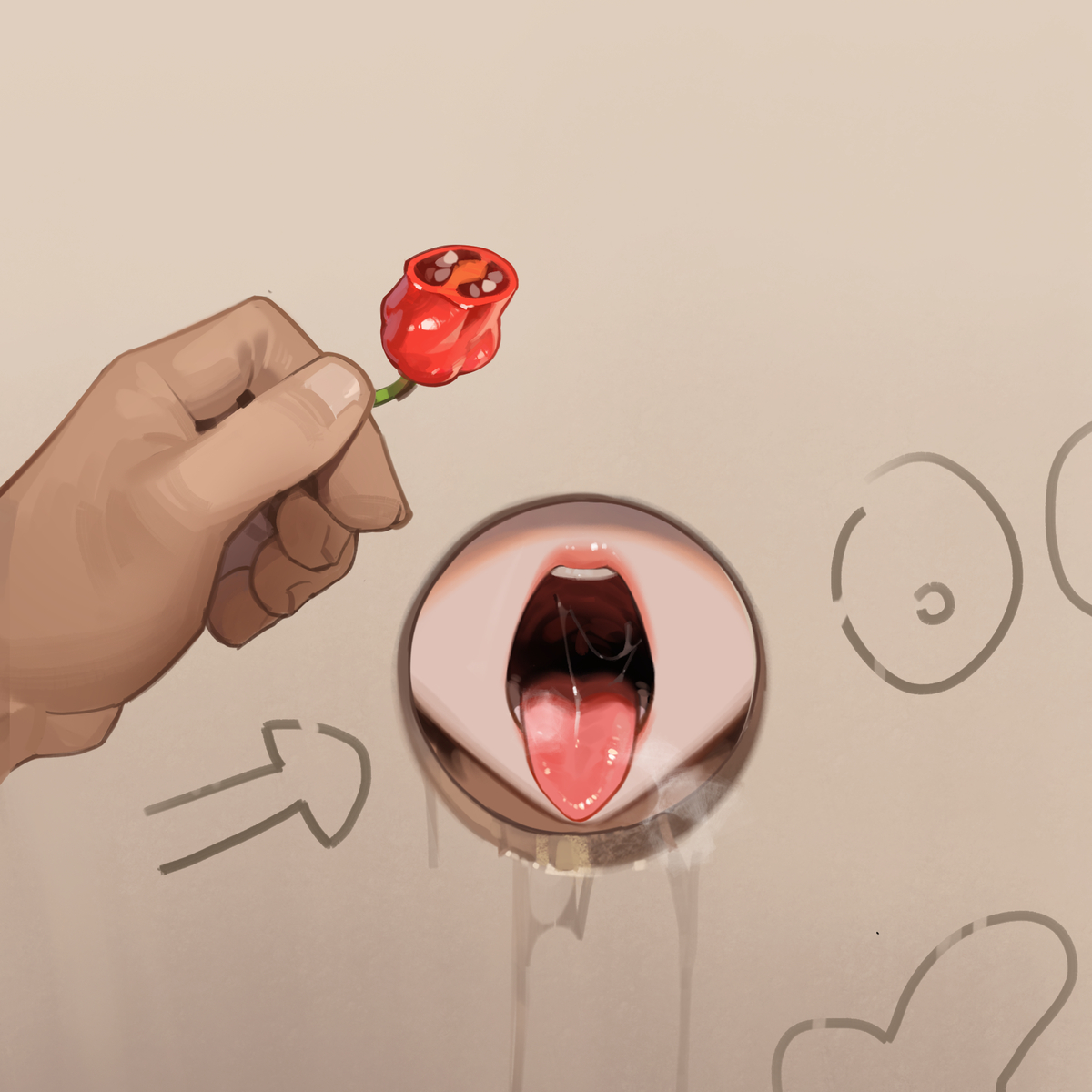 This is a pixiv picture whose title is 神秘小礼物.