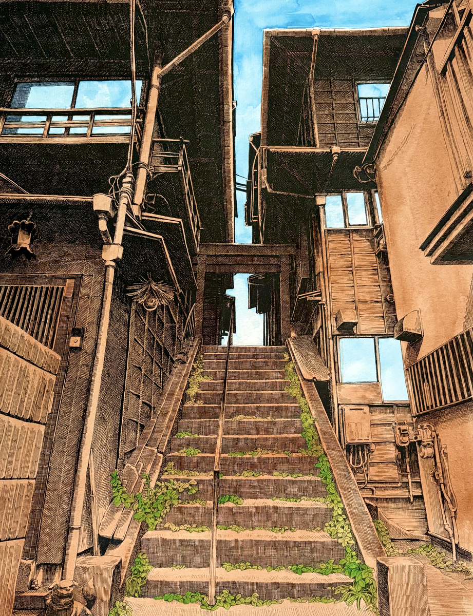 This is a pixiv picture whose title is 青天.