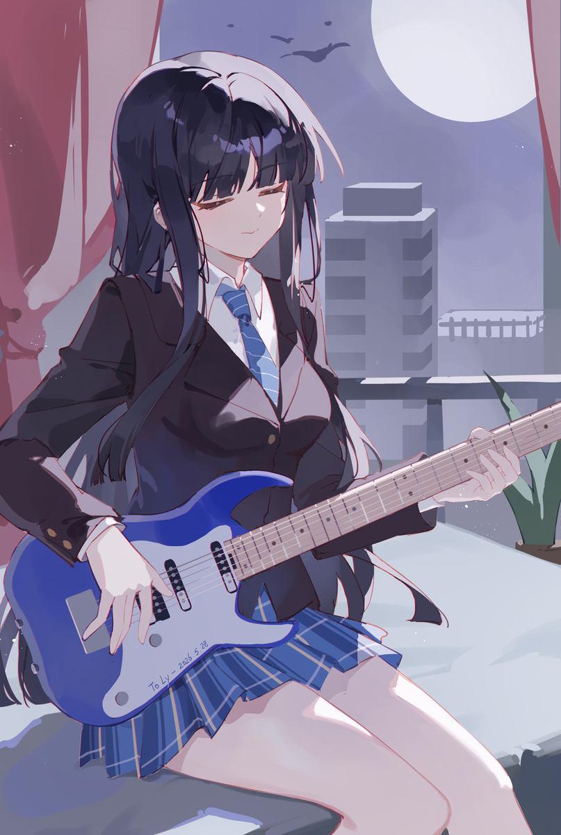 This is a pixiv picture whose title is 白色月光.