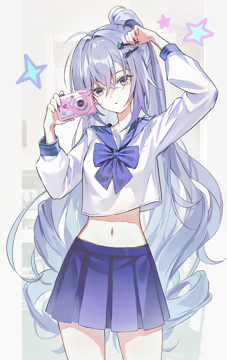 This is a pixiv picture whose title is SilverWolf.