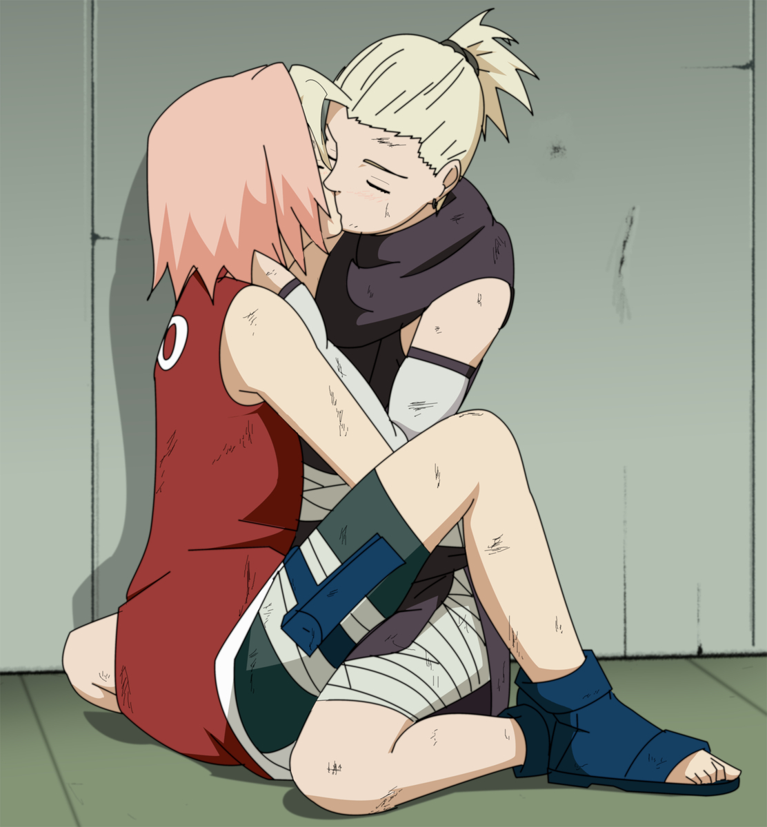 This is a pixiv picture whose title is After their fight.