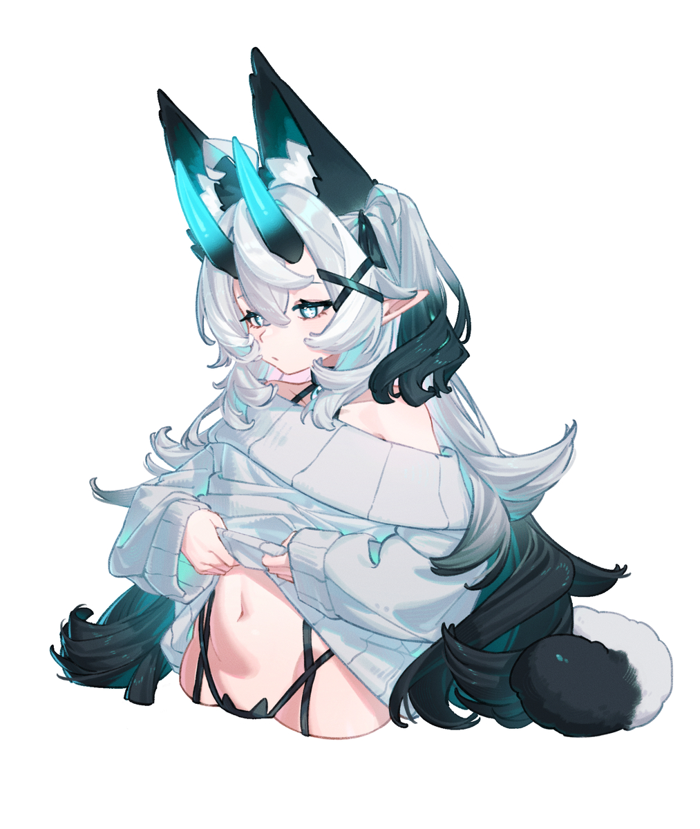 This is a pixiv picture whose title is 肚子.