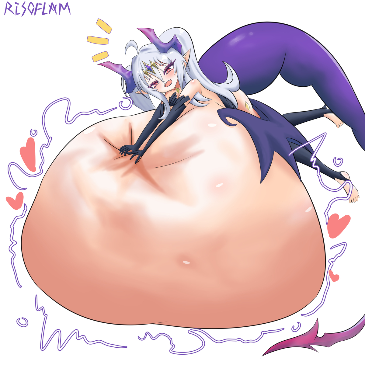 This is a pixiv picture whose title is 杂鱼姐姐们的败北结局.