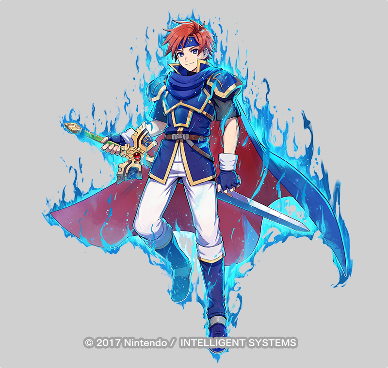 This is a pixiv picture whose title is 【お仕事】「封印の紋章士 ロイ」.