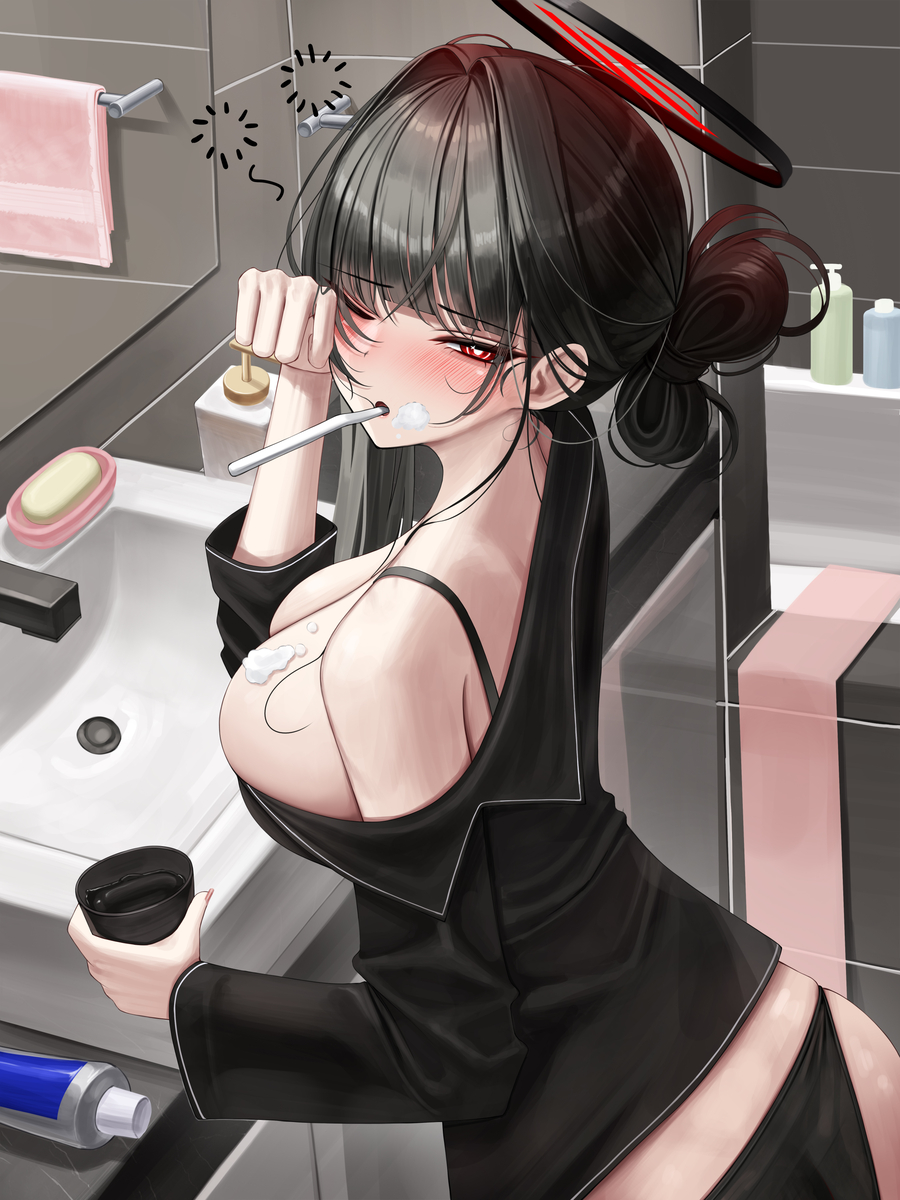 This is a pixiv picture whose title is 🪥.