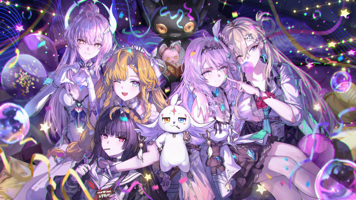 This is a pixiv picture whose title is 画了五小只 今晚谁都不能回家哦.