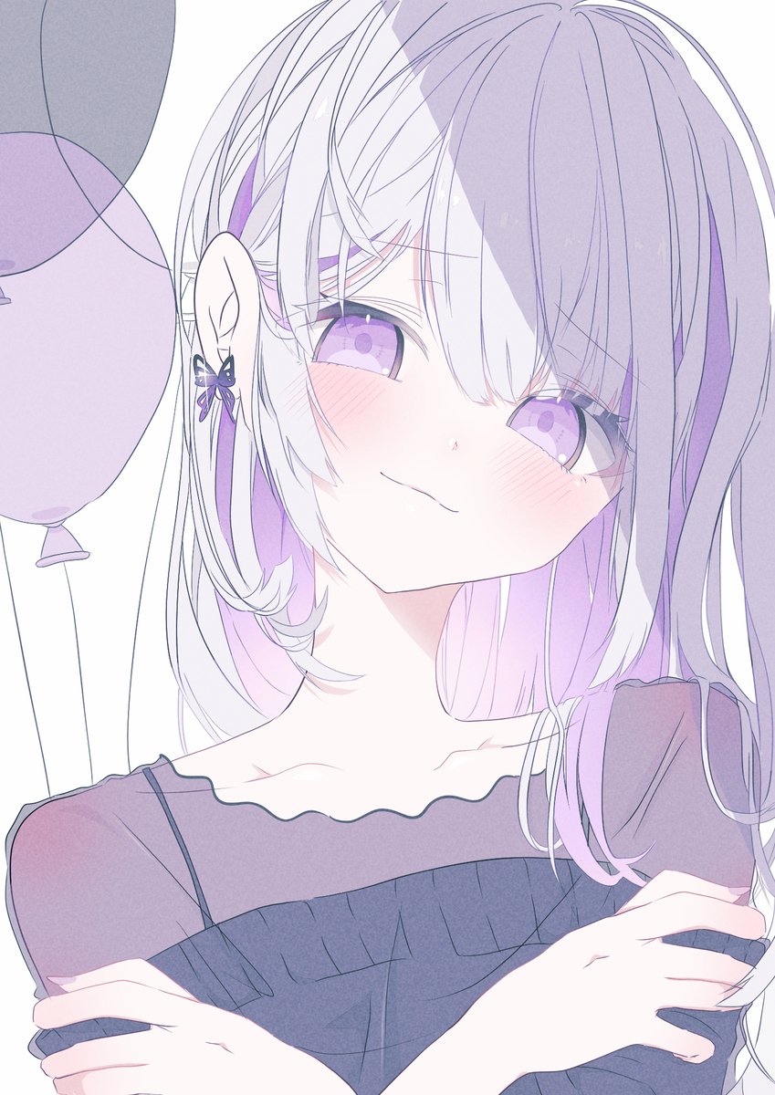 This is a pixiv picture whose title is 紫ちゃん.