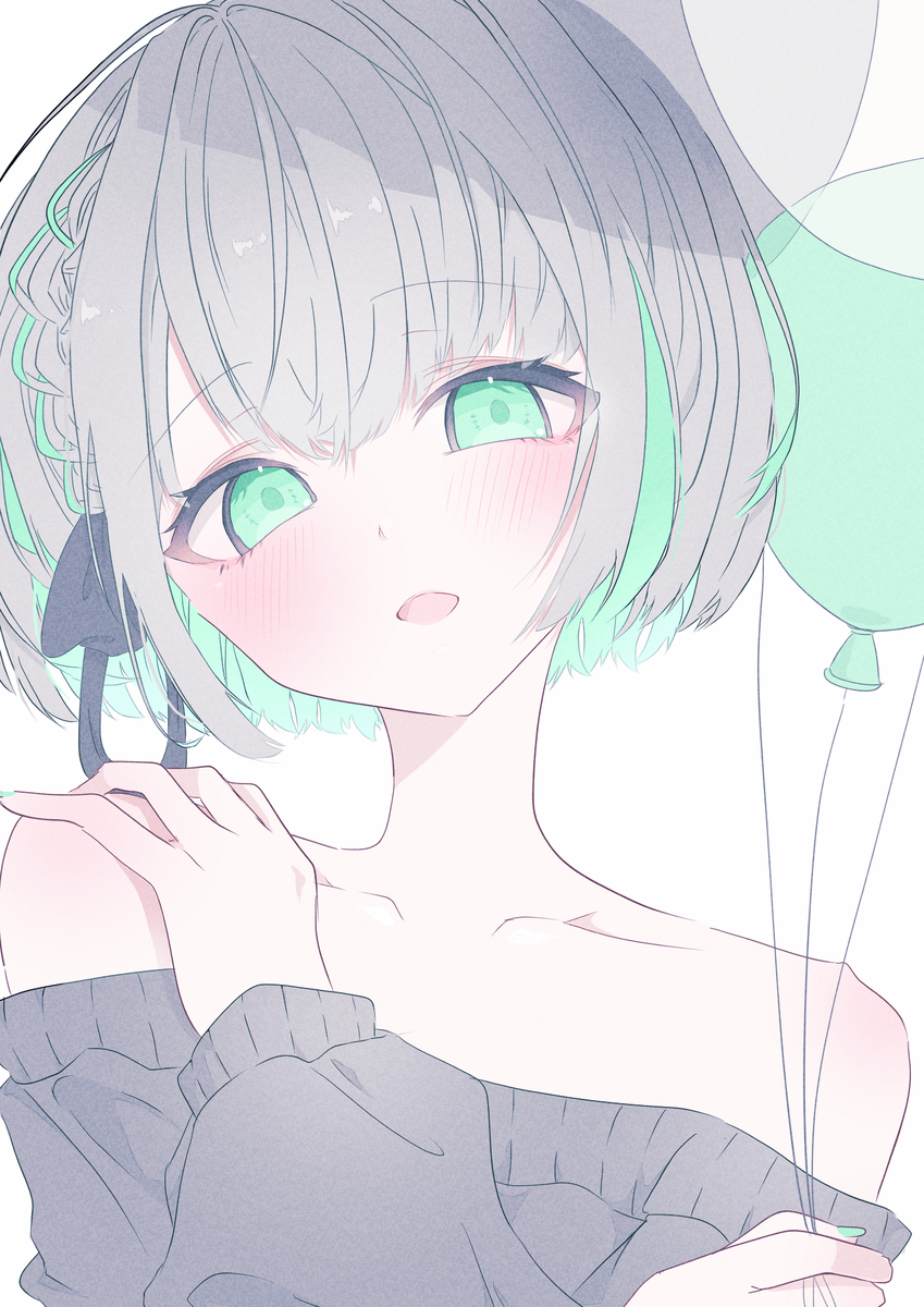 This is a pixiv picture whose title is 緑ちゃん.