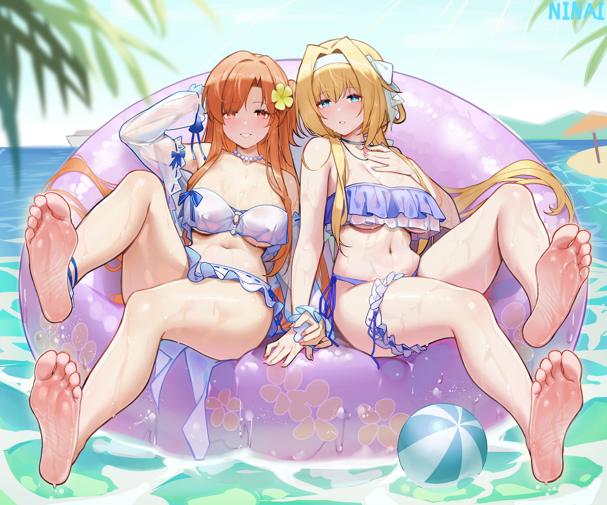 This is a pixiv picture whose title is 🏖️.