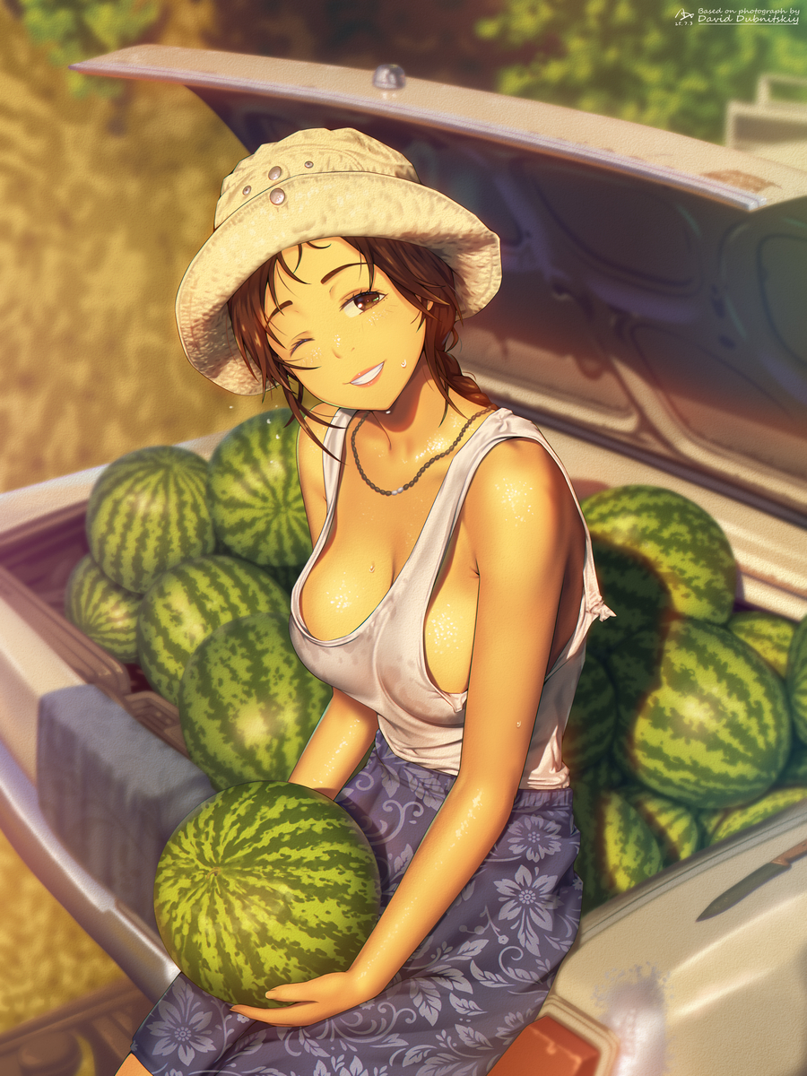 This is a pixiv picture whose title is 西瓜.