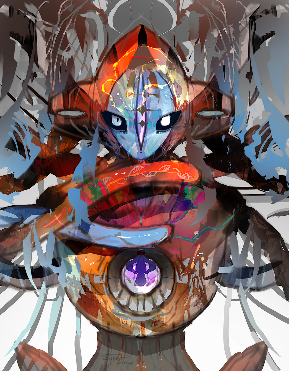 This is a pixiv picture whose title is Deoxys.