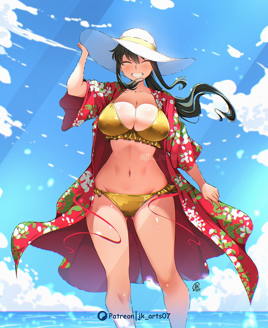 This is a pixiv picture whose title is Golden Yor 2026.