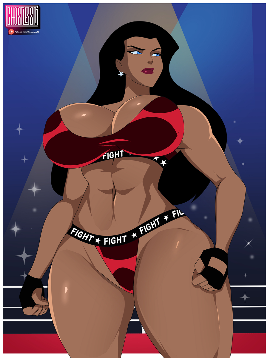 This is a pixiv picture whose title is Wonder Woman / Wrestling.
