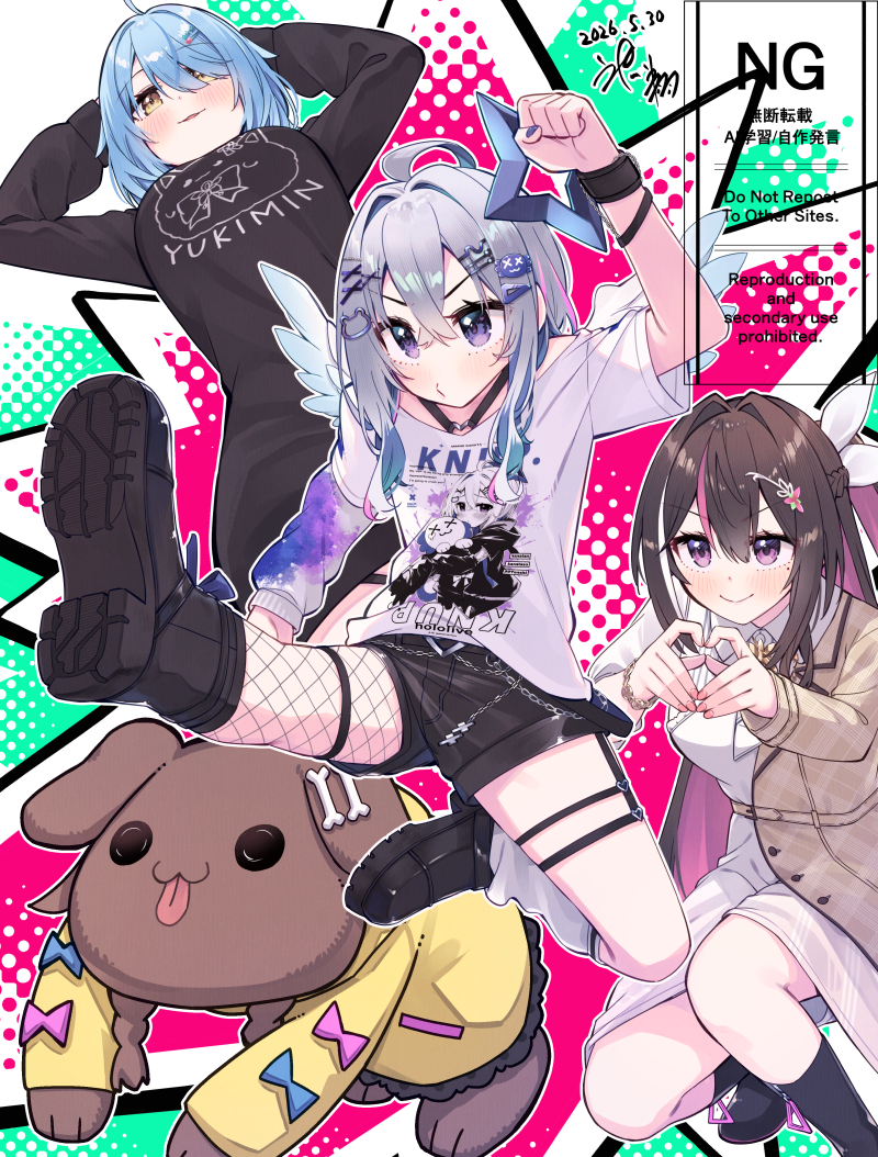 This is a pixiv picture whose title is モニタリング姉妹ファイアー.
