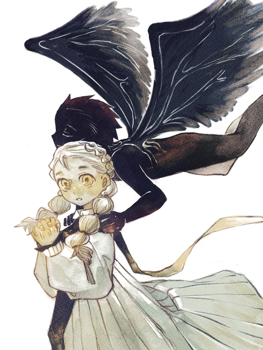 This is a pixiv picture whose title is 羽歌.