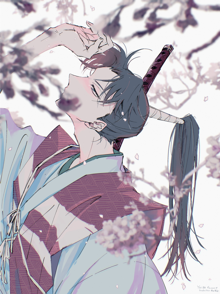 This is a pixiv picture whose title is 【YAIBA】小次郎.