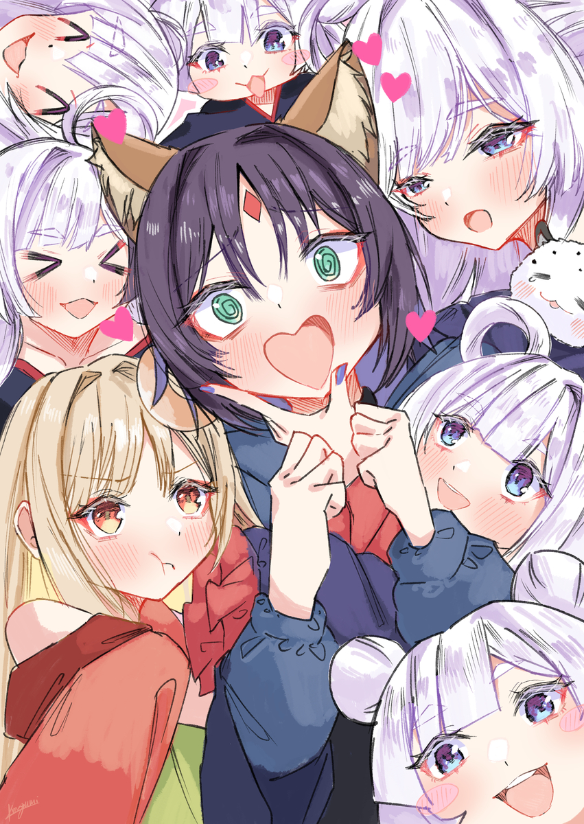 This is a pixiv picture whose title is 超かぐや姫 1〜7.