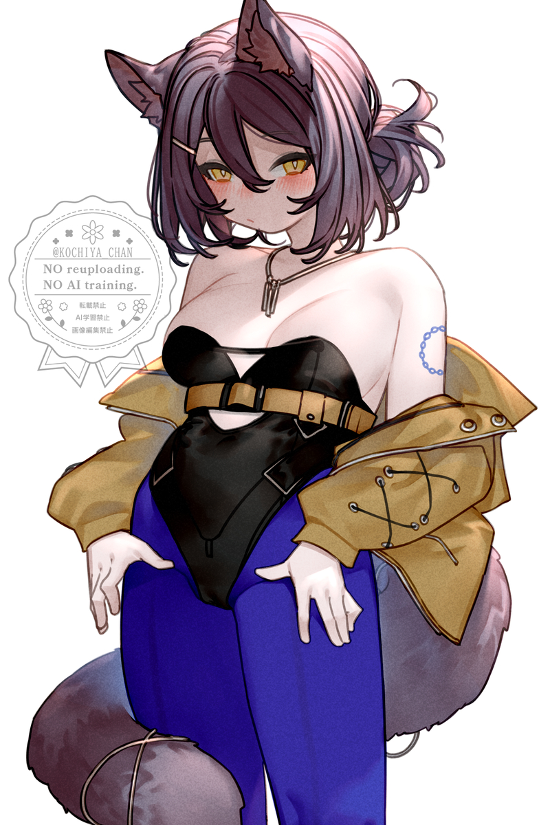 This is a pixiv picture whose title is 🐈‍⬛.