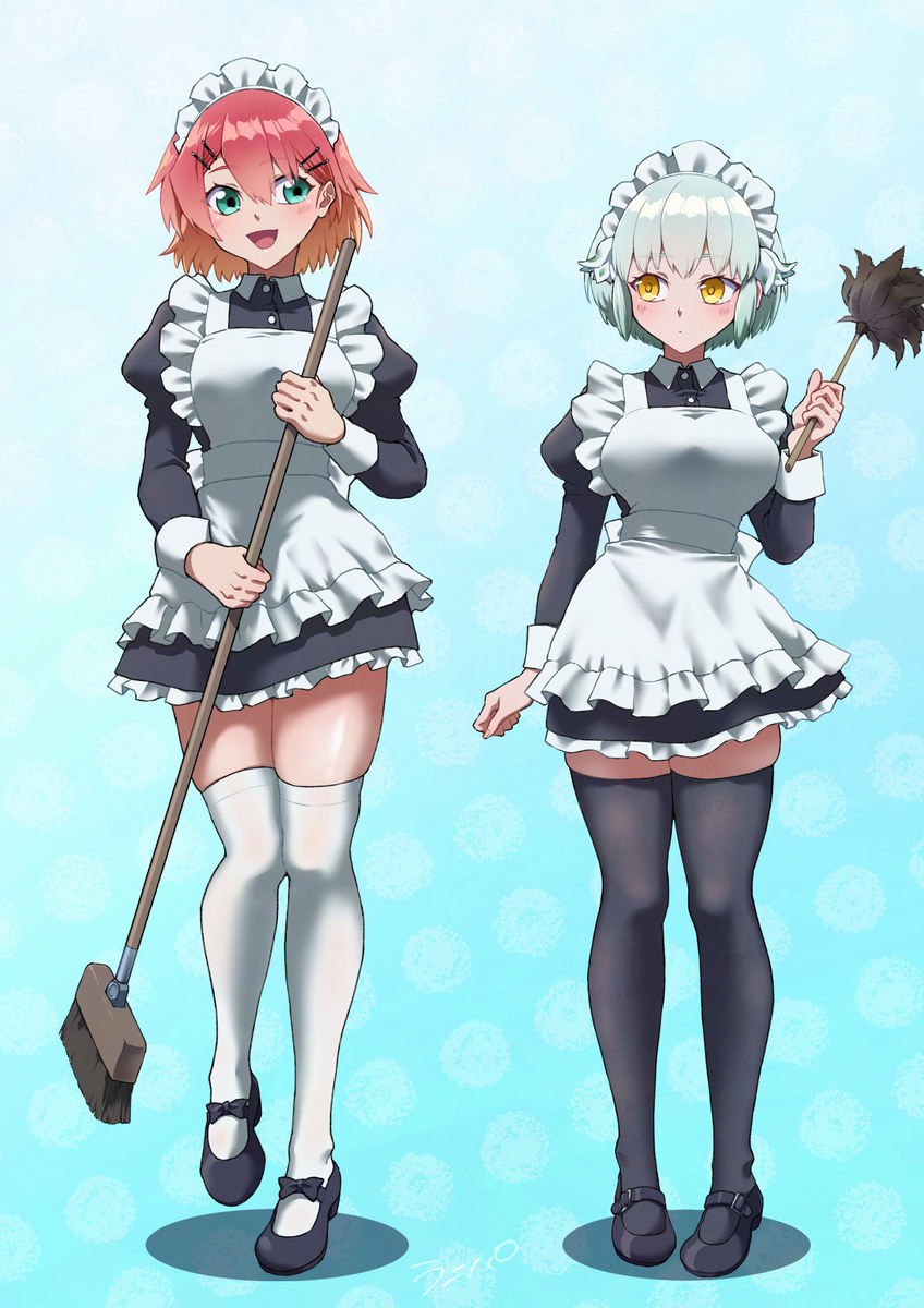 This is a pixiv picture whose title is うちの子のメイドさん3.