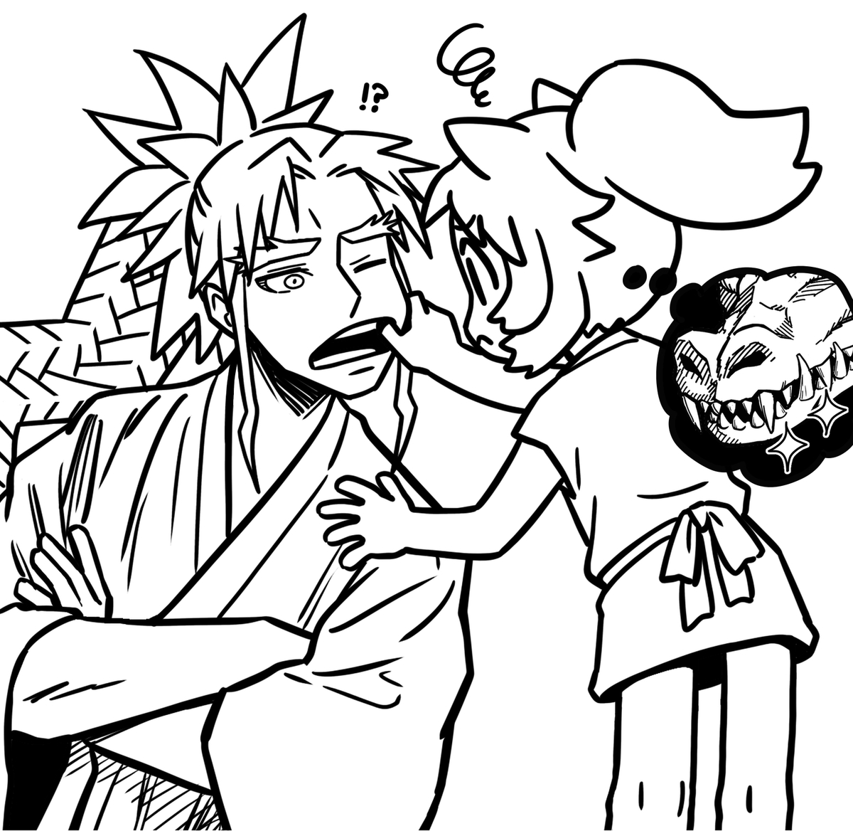 This is a pixiv picture whose title is うーん.