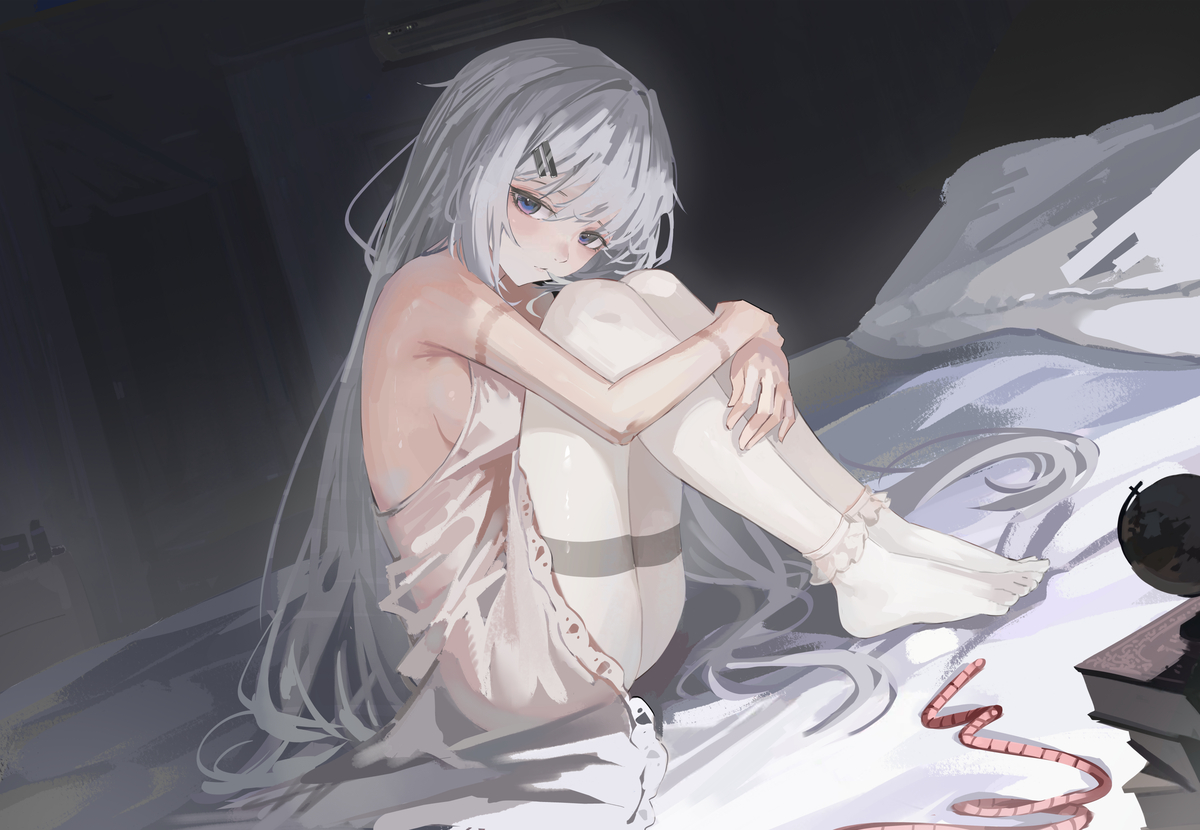 This is a pixiv picture whose title is 等待中.