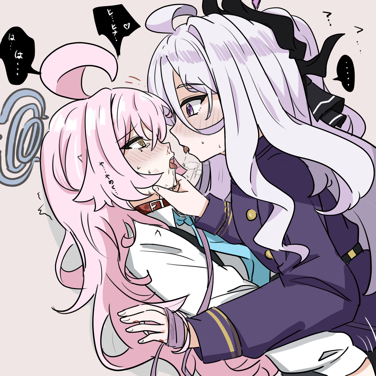 This is a pixiv picture whose title is 「ヒ...ヒナちゃん...やめて...」.
