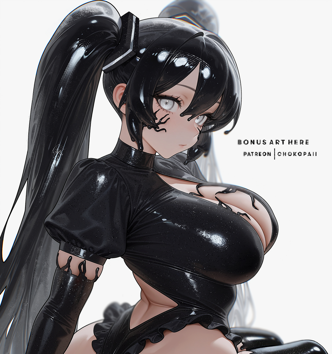 This is a pixiv picture whose title is Venom Miku.