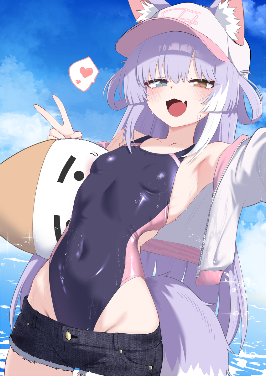 This is a pixiv picture whose title is 수영복 붘황.