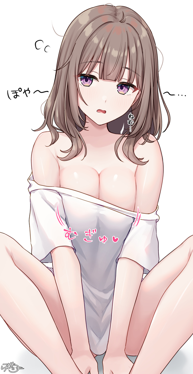 This is a pixiv picture whose title is 寝起きの 無気力ちゃん.