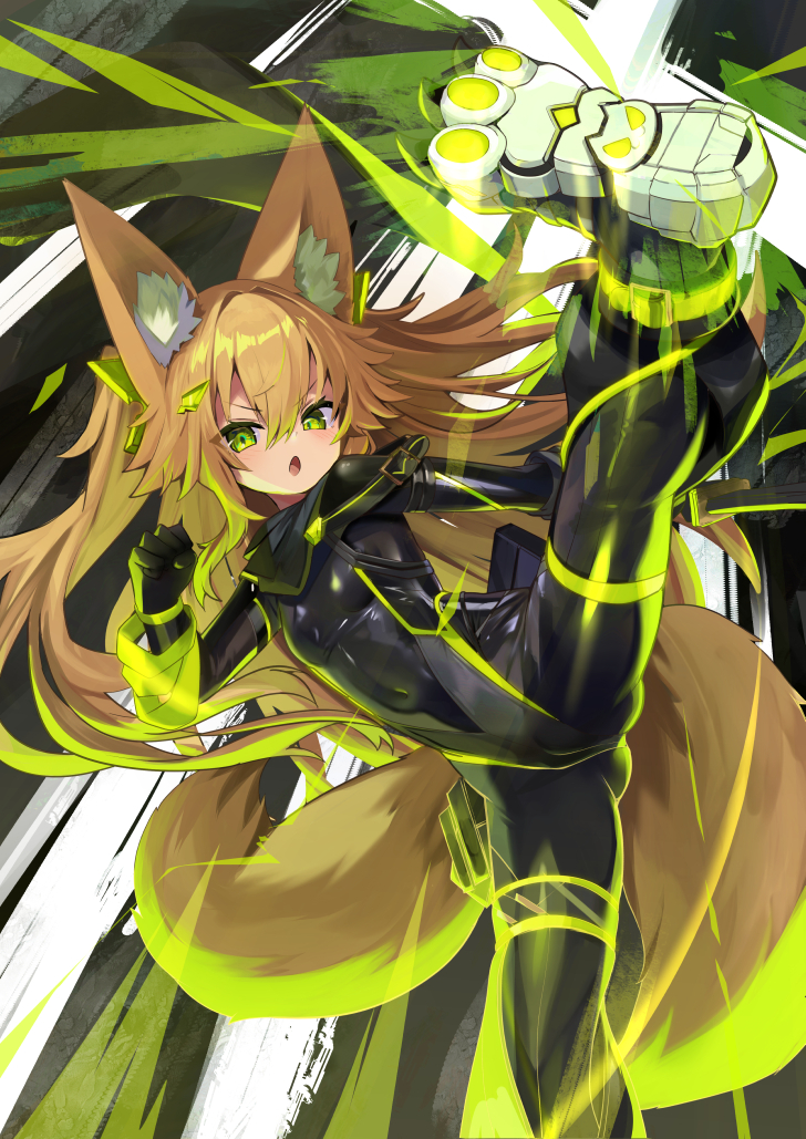 This is a pixiv picture whose title is サイバーコンコン.