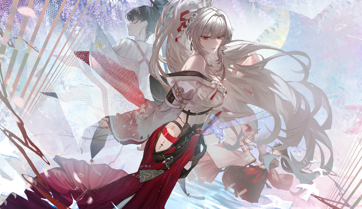 This is a pixiv picture whose title is 緋雪.