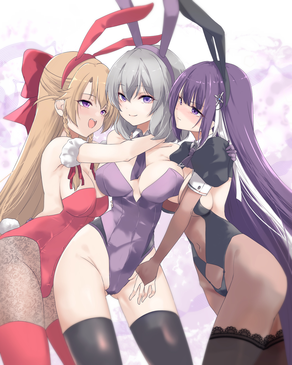 This is a pixiv picture whose title is バニー秦祀隊.