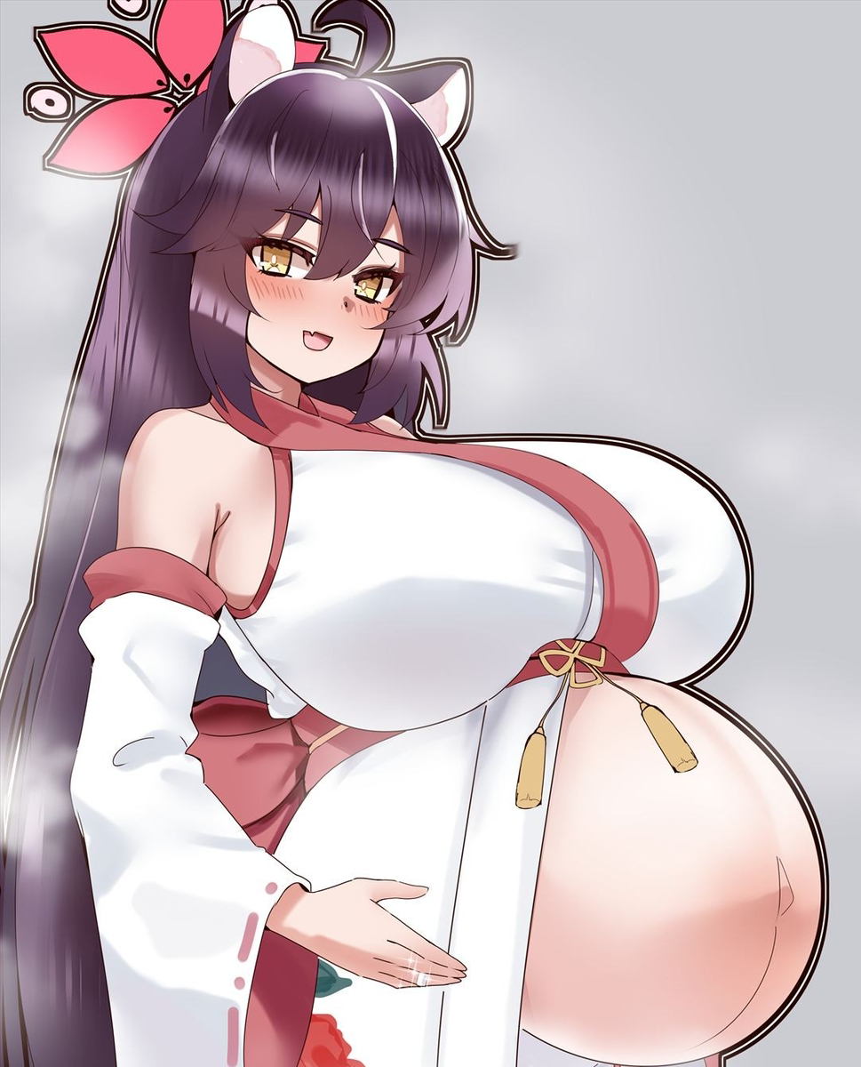 This is a pixiv picture whose title is wip 金ビキカンナ　＋ 温泉妊娠カエデ.