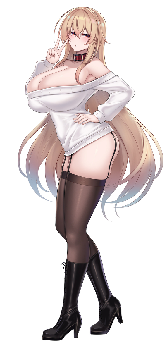 This is a pixiv picture whose title is 首輪ちゃん.