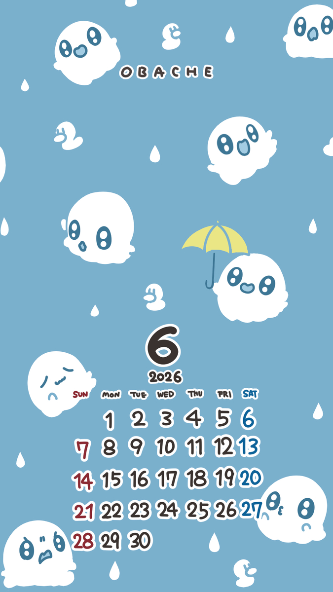 This is a pixiv picture whose title is 6月のカレンダー.